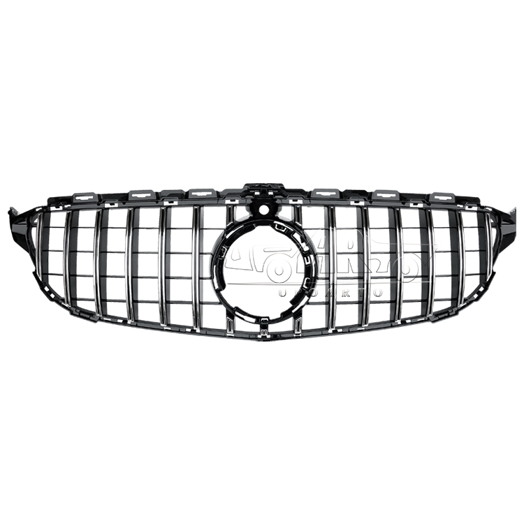 GTR Style Plastic Front Grille With Camera Hole Benz C Class W205 2019-2021