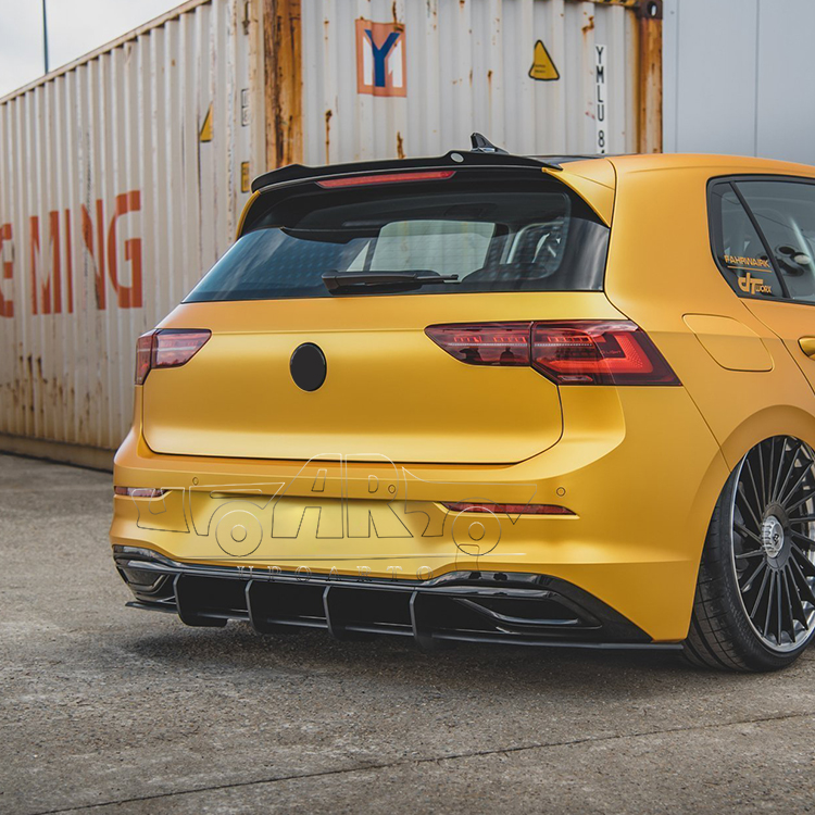 Rear Blade Diffuser Extension With Side Splitter For Golf 8/R-line Rear Blade Diffuser Extension With Side Splitter For Golf 8/R-line
