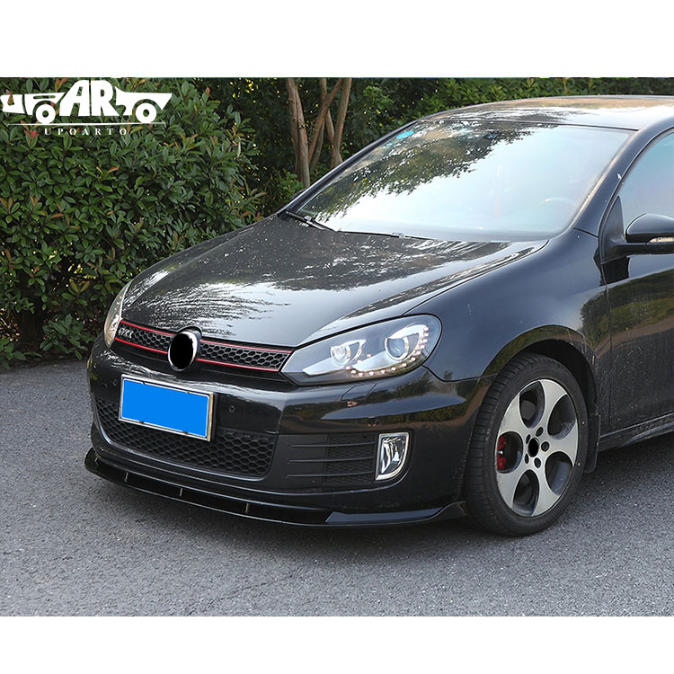 HAOSHENG VW Golf 6 MK6 GTI Injection Molding 3-Section Style 2 Front Bumper Lip