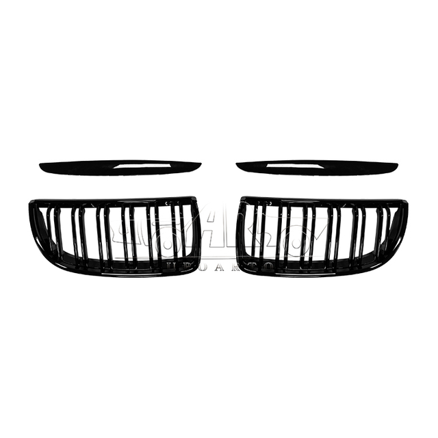 BMW 3 Series E90 Plastic Glossy Black Front Grill 2005-2007