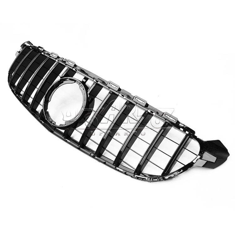 HAOSHENG Plastic GTR Style Add-on Front Grill Without Camera Hole Benz C Class W205 C63 AMG 2019-2021