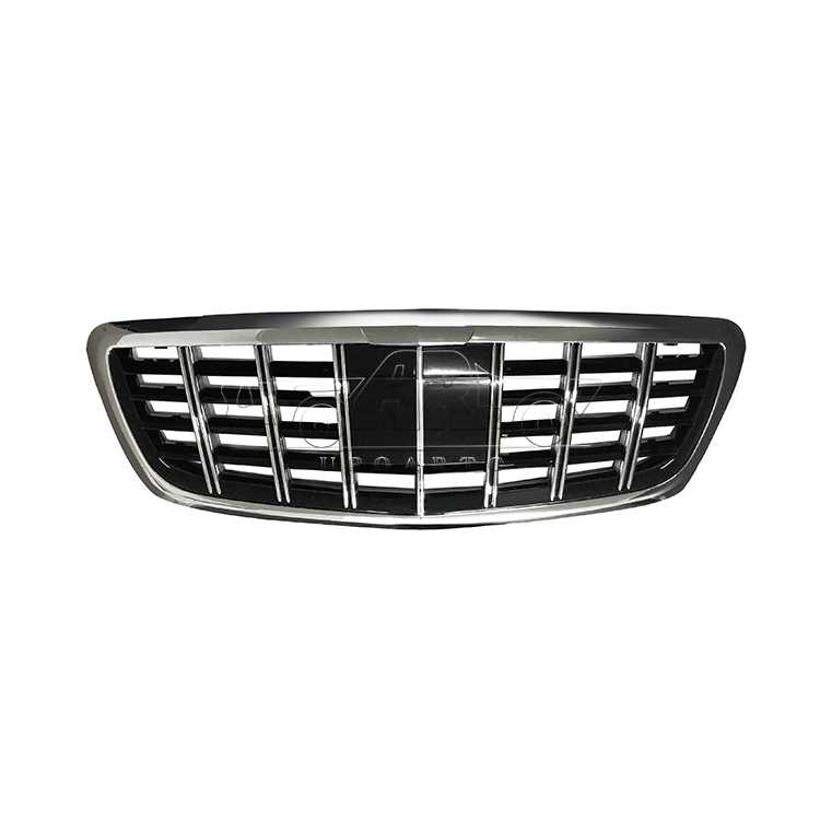 Benz S Class W222 Brabus Style Plastic Front Grill Without Camera Hole 2014-2020