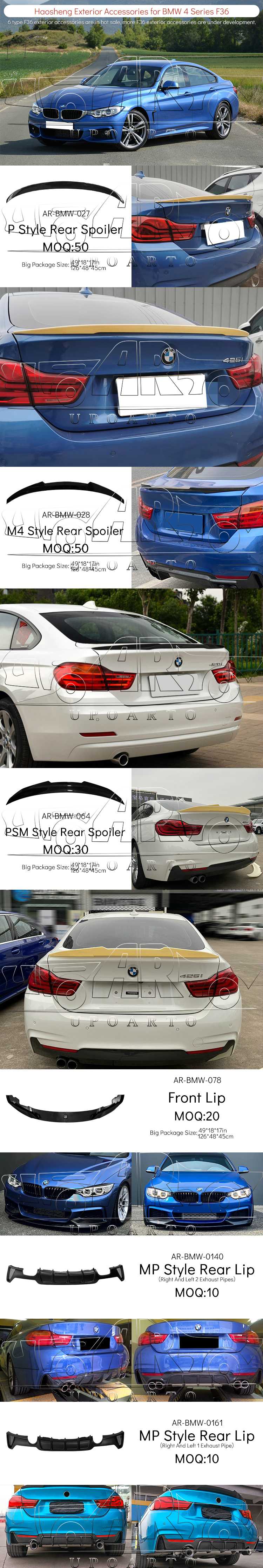 BMW 4 Series F36 2013-2021 Exterior Accessories