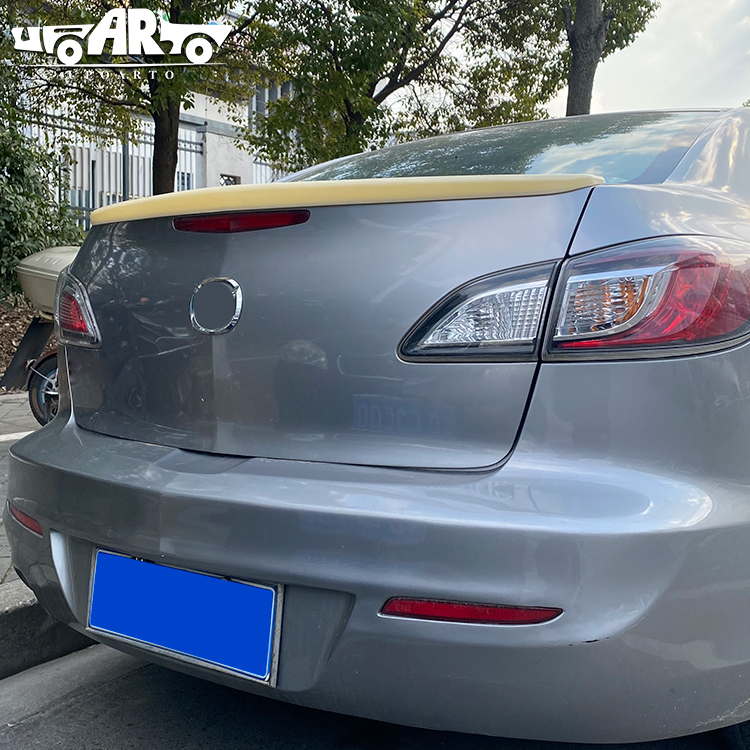 HAOSHENG ABS Add-on Rear Spoiler For Mazda 3 Sedan 2011-2013
