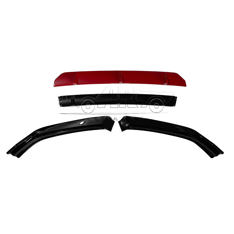 2011-2018 VW Polo 4 Sections Front Lip Splitter ABS