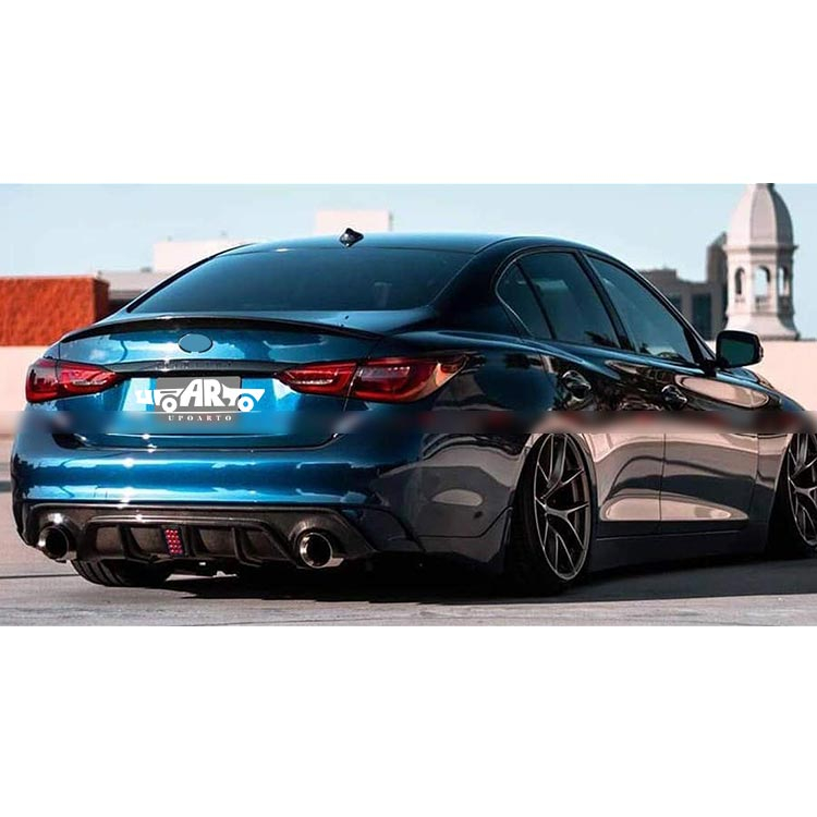 Infiniti Q50 Plastic With Lamp Rear Bumper Lip 2014-2017