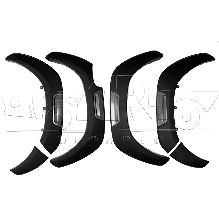 Toyota Hilux Revo Style 2 Plastic Front And Back Wheel Arches Fenders Trim 2015-2021