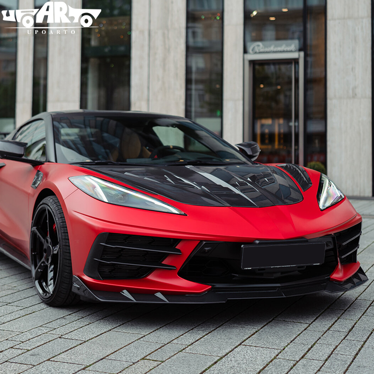 Chevrolet Corvette C8 Plastic 3 Parts Front Lip Splitter 2020-2025