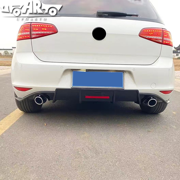 VW Golf 7 MK7 GTI With Lamp Rear Lip Diffuser