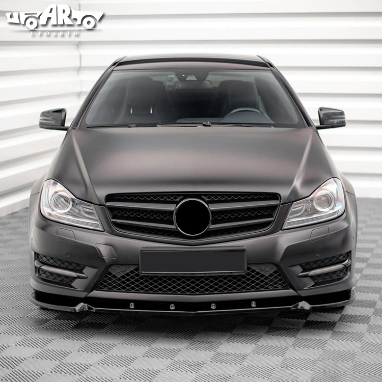 Mercedes BenZ C-class W204 AMG ABS 3 Parts Front Lip 2007-2013