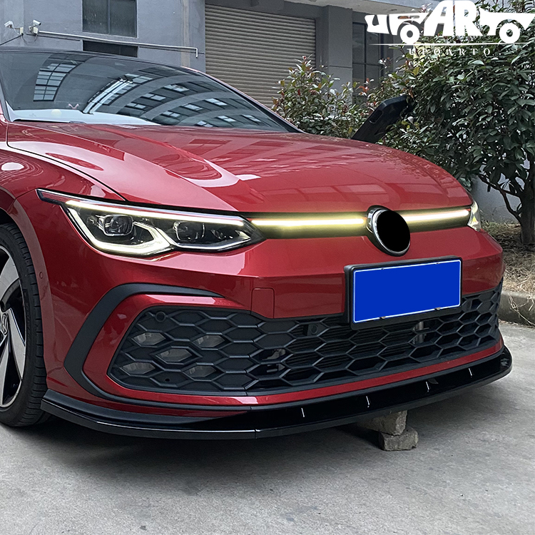 Volkswagen Golf 8 MK8 GTI ABS 3 Parts Front Bumper Lip