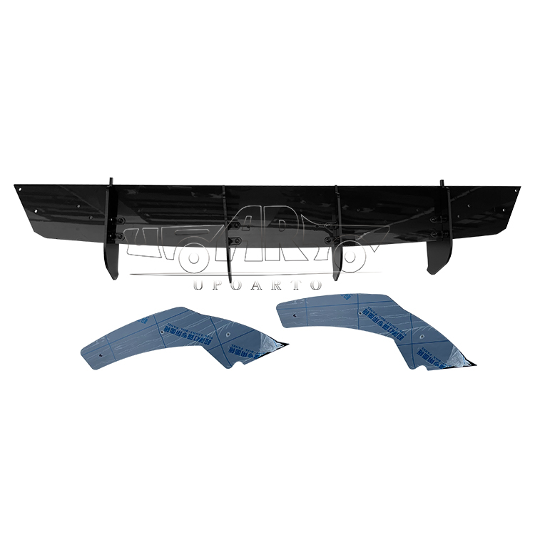 VW MK8 Golf 8 R-Line Plastic Rear Blade Diffuser With Rear Side Splitter