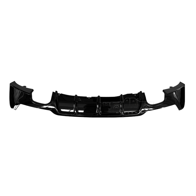 MP Style Plastic Rear Lip Right And Left 2 Exhaust Pipes BMW F32 F33 F36 4 Series 2014-2020