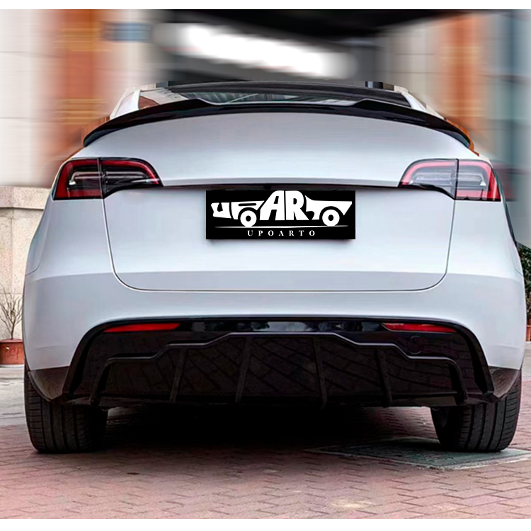 HAOSHENG ABS Blade Style Add-on Rear Lip Spoiler Tesla Model Y 2019-2022