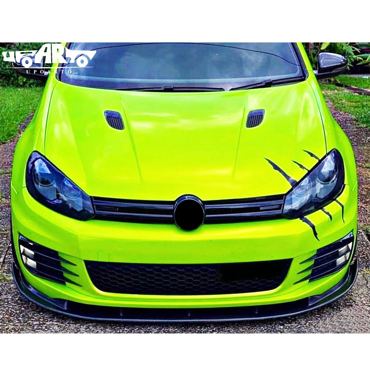 HAOSHENG VW Golf 6 MK6 GTI Injection Molding 3-Section Style 2 Front Bumper Lip