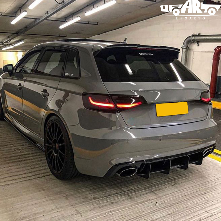 HAOSHENG ABS Sport Style Add-on Rear Boot Spoiler Audi A3 8V Hatchback 2014-2020