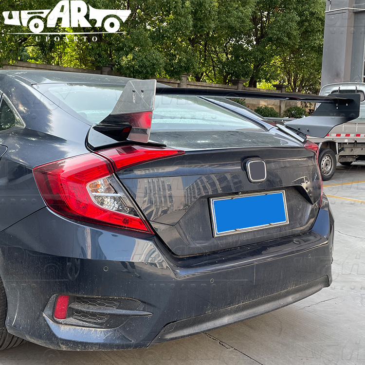 Honda Civic Sedan Mugen Style ABS Plastic Rear Spoiler 2016-2020