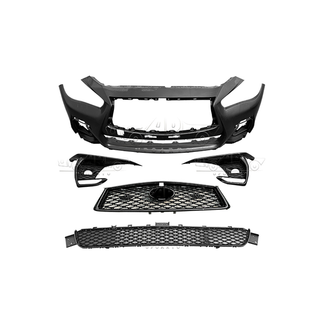 HAOSHENG 2018-2024 Infiniti Q50 Q50s Body Kit (Front Bumper Cover & Upper Grille & Lower Grille & Fog Lamp Cover)