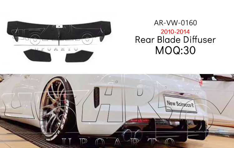 Scirocco rear blade diffuser