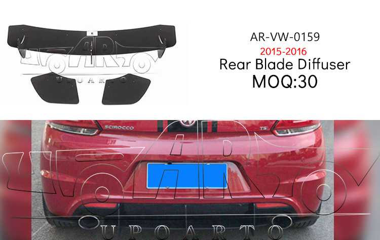 Scirocco rear diffuser