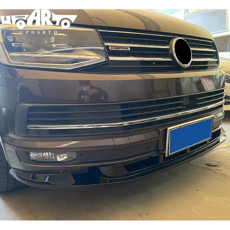 Volkswagen Transporter Multivan T6 ABS 3 Parts Front Bumper Lip
