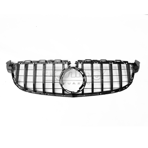 GTR Style Plastic With Camera Hole Front Grille Benz C Class W205 C63 AMG 2019-2021