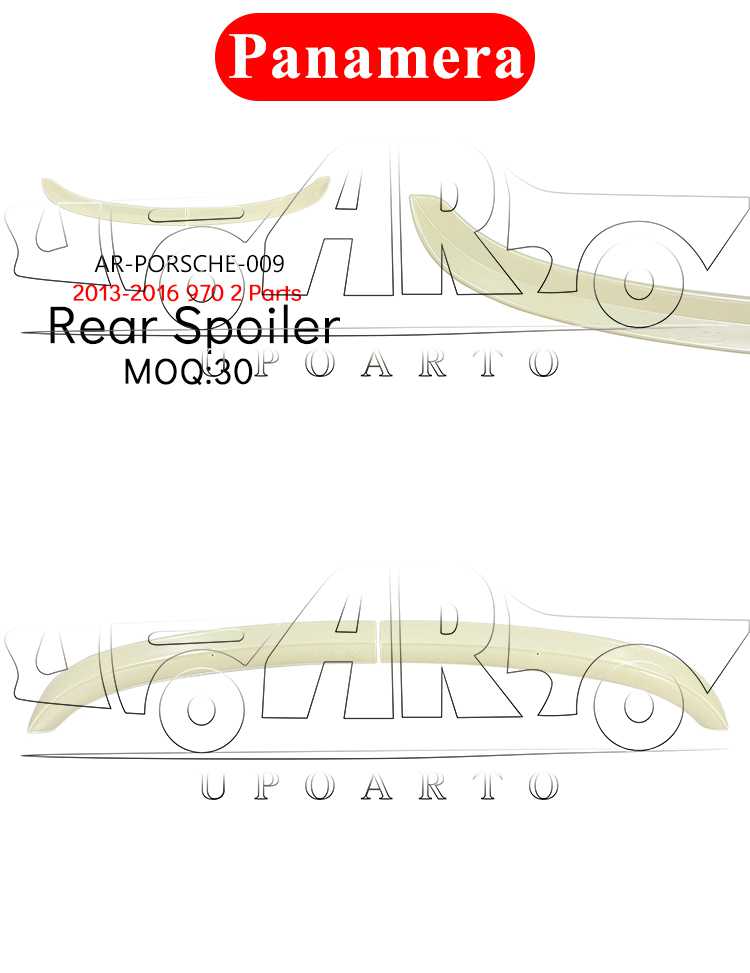 porsche panamera rear spoiler