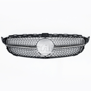 Diamond Style Plastic Front Bumper Grille Benz C Class W205 2015-2018