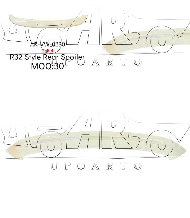 Golf 4 R32 Style Rear Spoiler