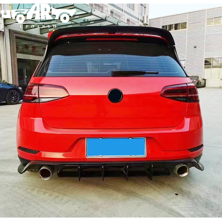 HAOSHENG ABS TCR Style Add-on Rear Lip Diffuser VW Golf 7.5 MK7.5