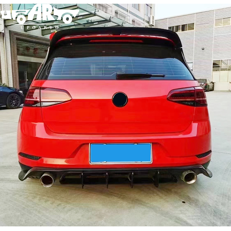 HAOSHENG ABS TCR Style Add-on Rear Lip Diffuser VW Golf 7.5 MK7.5