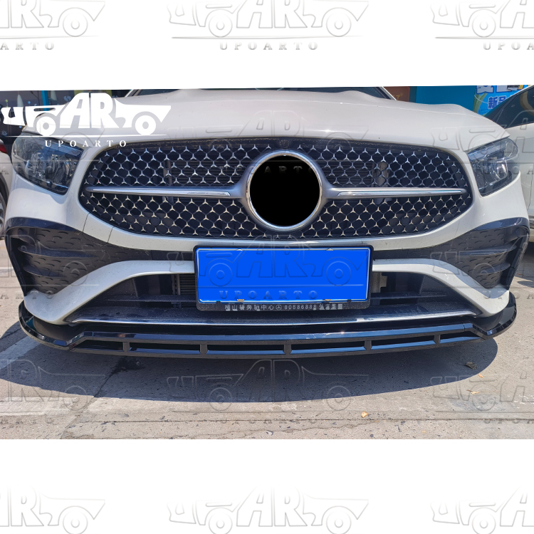 HAOSHENG Mercedes Benz A Class W177 A180 A200 Sedan Hatchback 4 Sections Front Lip 2024+