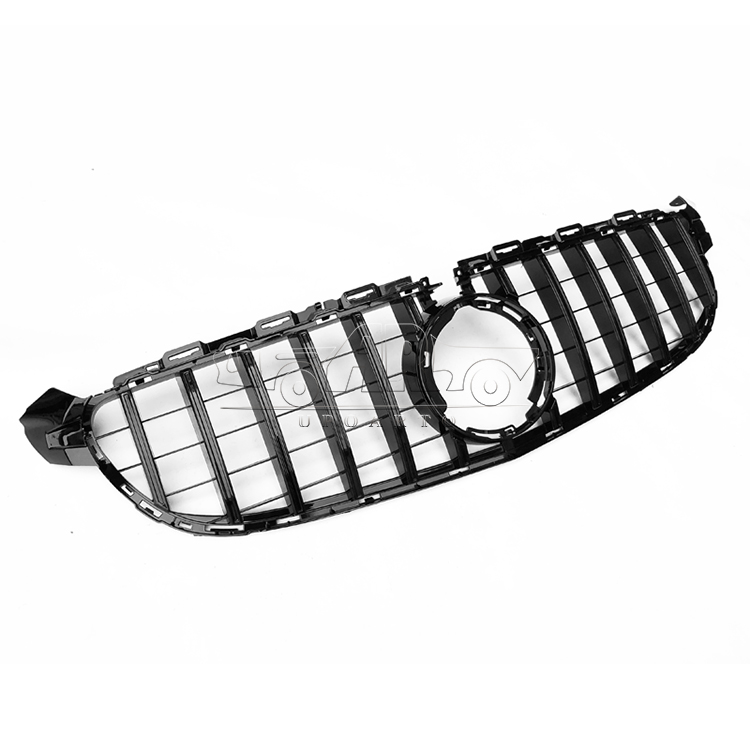 GTR Style Plastic With Camera Hole Front Grille Benz C Class W205 C63 AMG 2019-2021