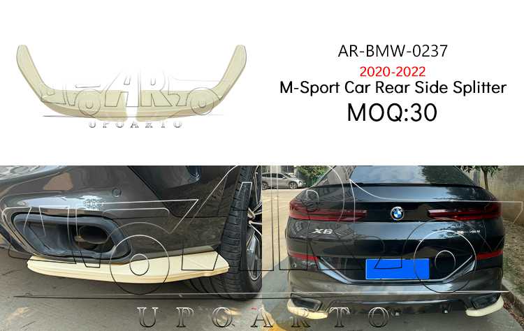 g06 rear side splitter