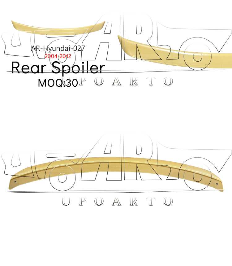 04-12 elantra rear spoiler