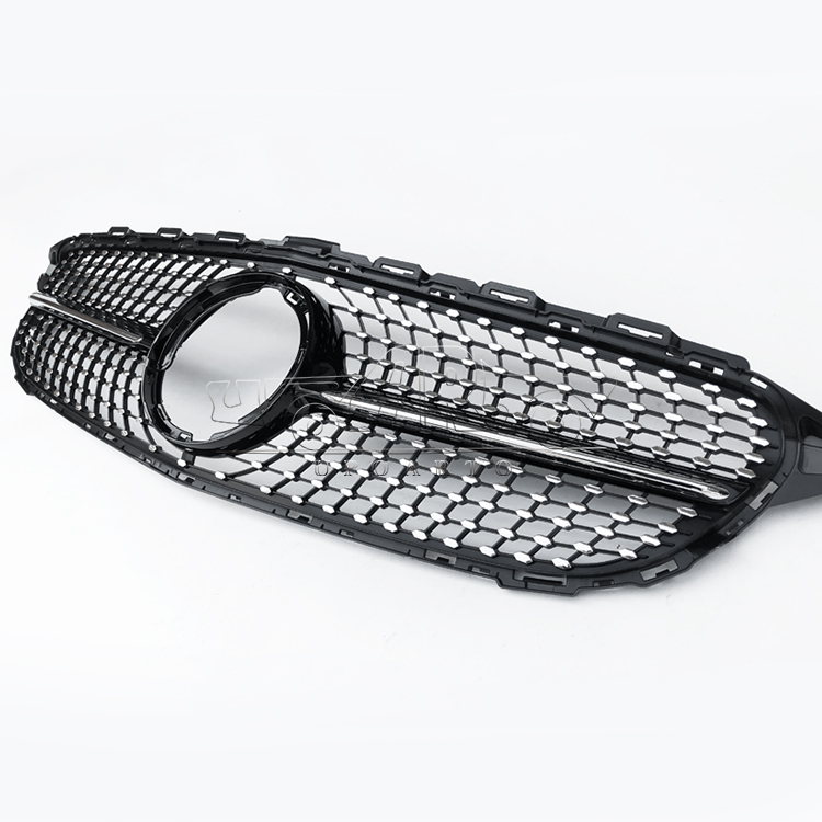 HAOSHENG Plastic Diamond Style Add-on Grille Without Camera Hole Benz W205 2019-2021