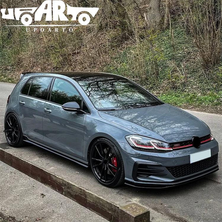 GTI TCR Style Plastic Side Skirt Volkswagen Golf 7 7.5 R-line 