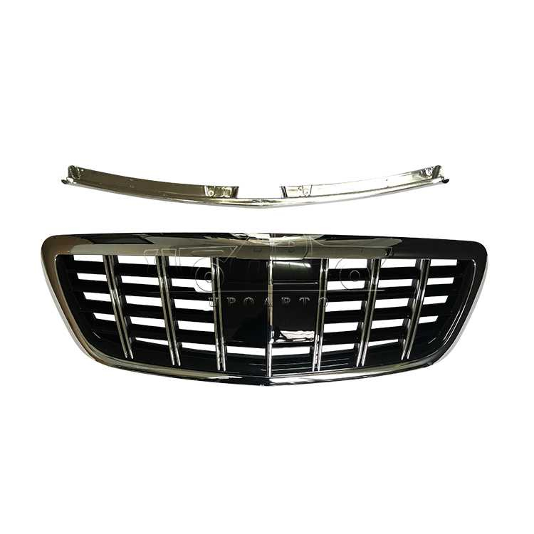 Benz S Class W222 Brabus Style Plastic Front Grill Without Camera Hole 2014-2020