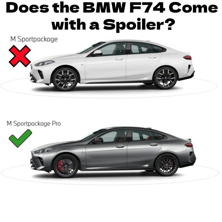 Does The BMW F74 Come with A Rear Spoiler?