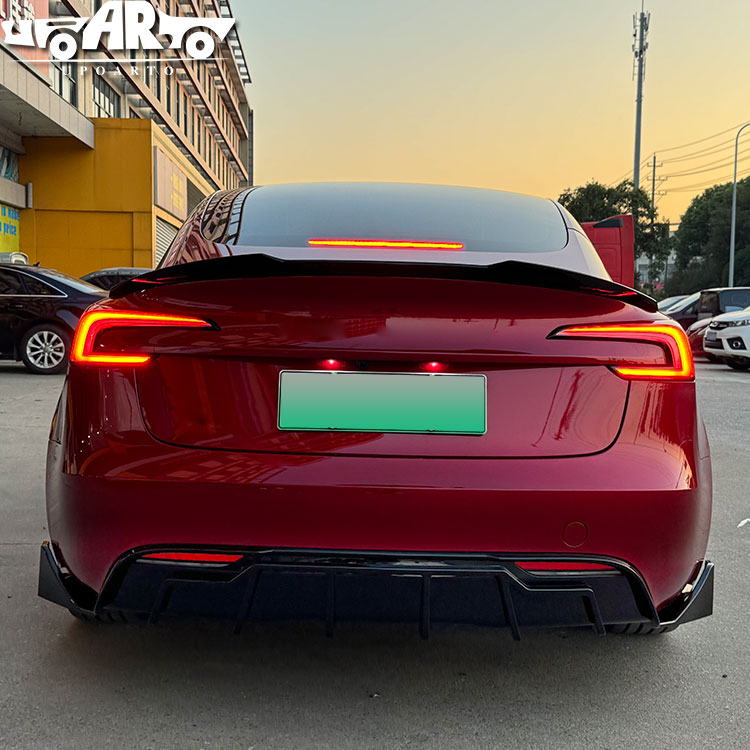 Tesla Model 3 Rear Lip Diffuser Side Splitter 2023+