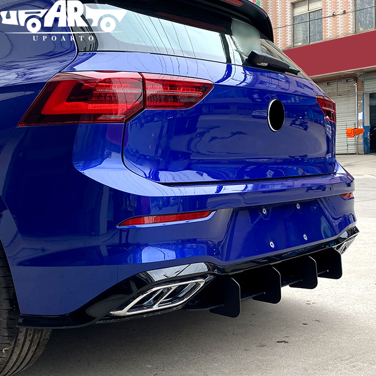 Volkswagen Golf 8 MK8 Plastic Rear Bumper Blade Diffuser