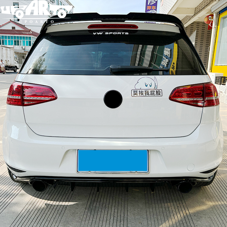 TCR Style Plastic Rear Lip VW Golf 7 MK7 