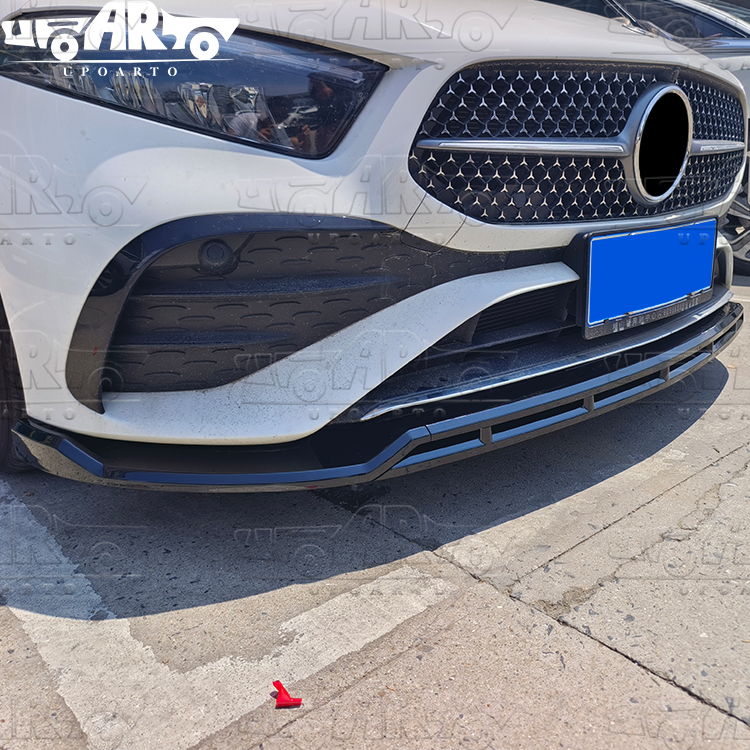 HAOSHENG Mercedes Benz A Class W177 A180 A200 Sedan Hatchback 4 Sections Front Lip 2024+