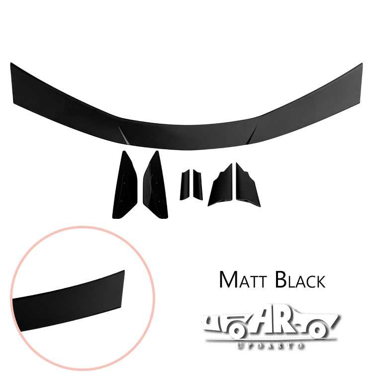 matte black spoiler