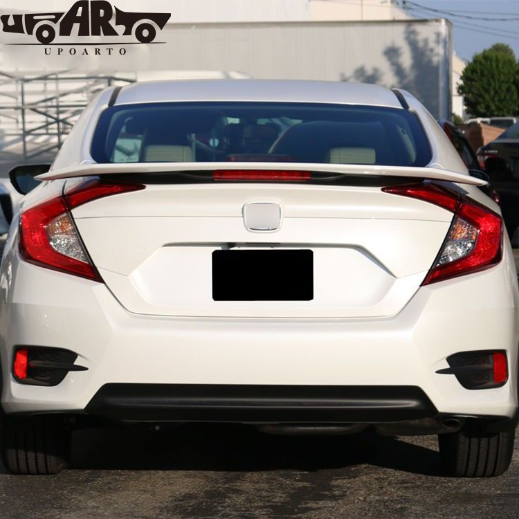 HAOSHENG RS Style ABS Rear Spoiler With Lamp For Honda 10th Civic 2016-2020