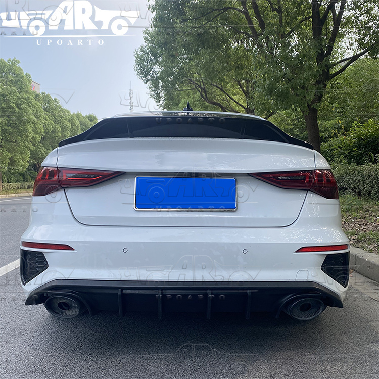 HAOSHENG Plastic Add-on Rear Lip Audi A3 S3 8Y Sedan 2021