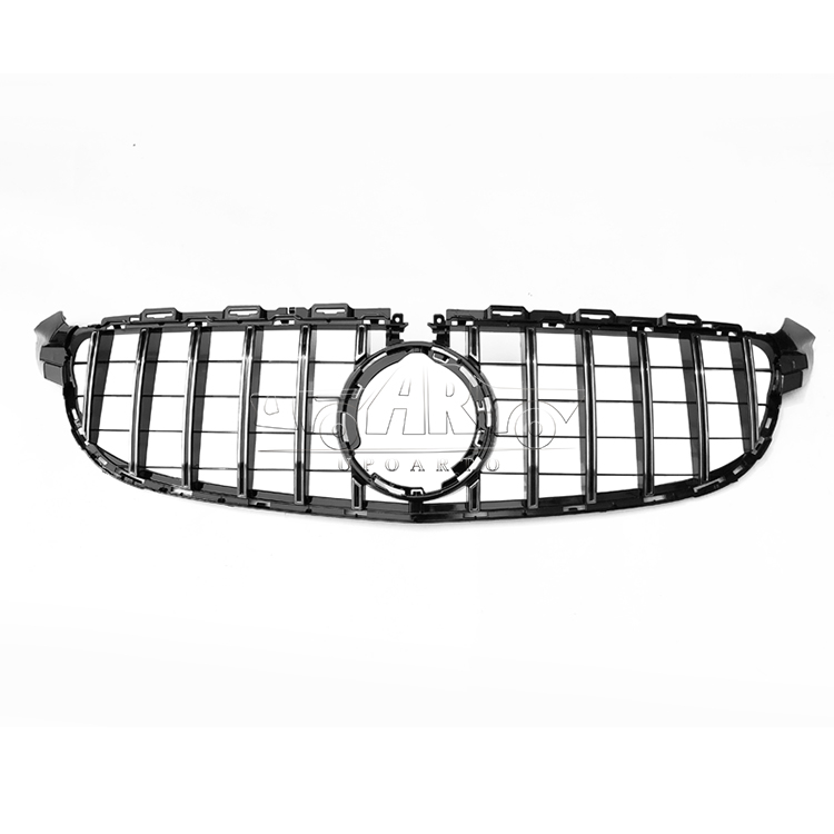 GTR Style Plastic With Camera Hole Front Grille Benz C Class W205 C63 AMG 2019-2021
