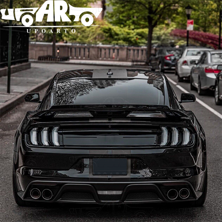 Ford Mustang With Gurney Flap Wicker Bill GT500 Style ABS Rear Spoiler 2015-2021