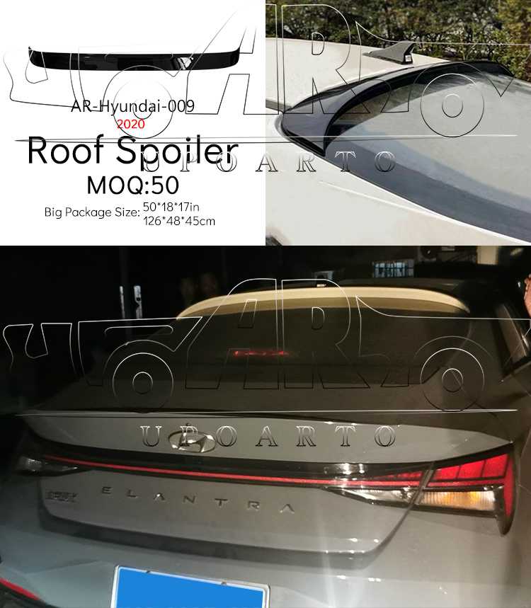 20 elantra roof spoiler
