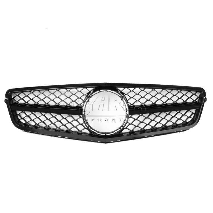 HAOSHENG Plastic AMG Style Add-on Front Grill Benz C Class W204 2007-2014